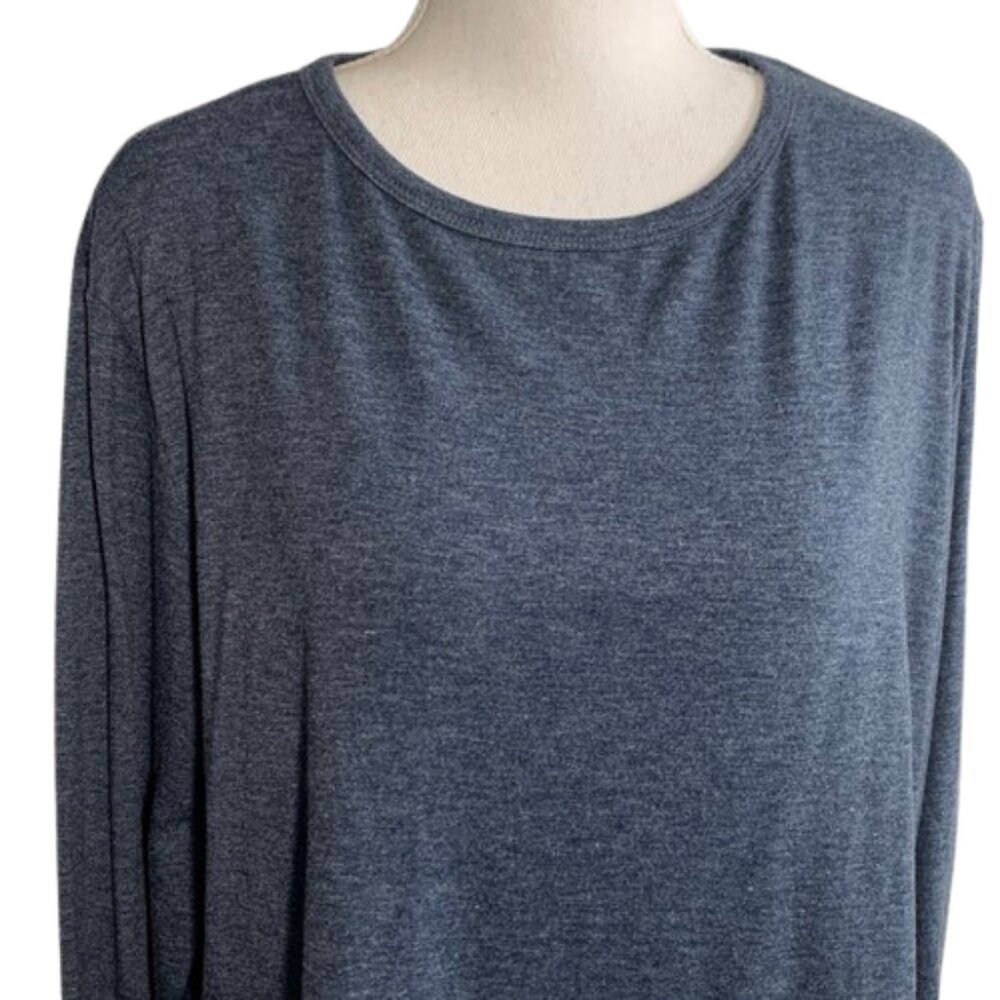 Blue Long Sleeve Top